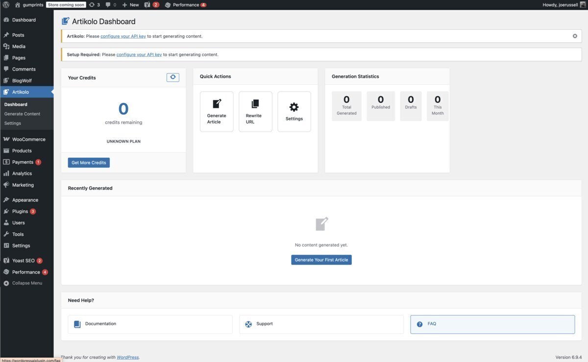 Artikolo AI Content Generator Plugin for WordPress - AI Article Writer